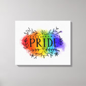 Pride in Waterverf Canvas Afdruk (Voorkant)