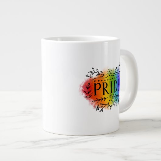 Pride in Waterverf Grote Koffiekop (Voorkant rechts)