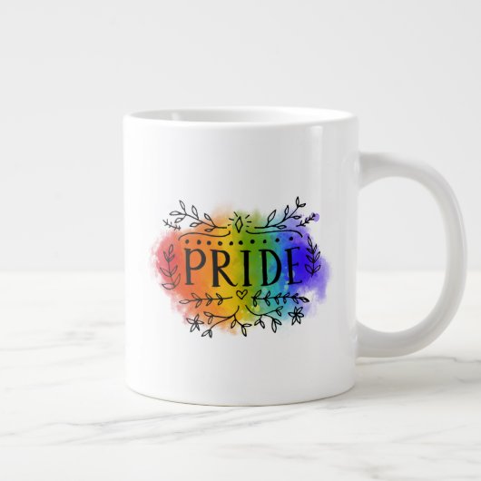 Pride in Waterverf Grote Koffiekop (Rechts)