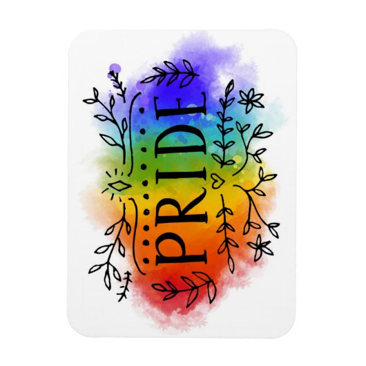 Pride in Waterverf Magneet (Verticaal)