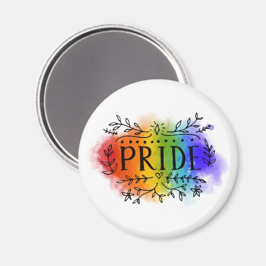 Pride in Waterverf Magneet (Voorkant / Achterkant)