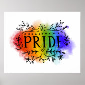Pride in Waterverf Poster (Voorkant)