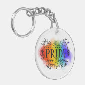 Pride in Waterverf Sleutelhanger (Voorkant Links)