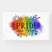 Pride in Waterverf Spandoek (Horizontaal)