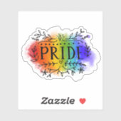 Pride in Waterverf Sticker (Vel)