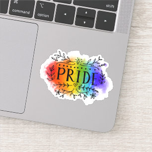 Pride in Waterverf Sticker
