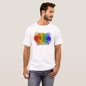 Pride in Waterverf T-shirt (Voorkant volledig)