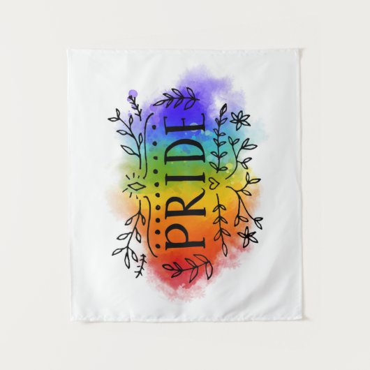 Pride in Waterverf Wandkleed (Voorkant)