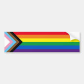 Pride Inclusief gevarieerde regenboog Lgbetq homo- Bumpersticker (Voorkant)