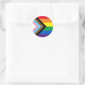 Pride Inclusieve diversiteit regenboog Lgbtq homov Ronde Sticker (Tas)