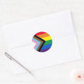 Pride Inclusieve diversiteit regenboog Lgbtq homov Ronde Sticker (Envelop)