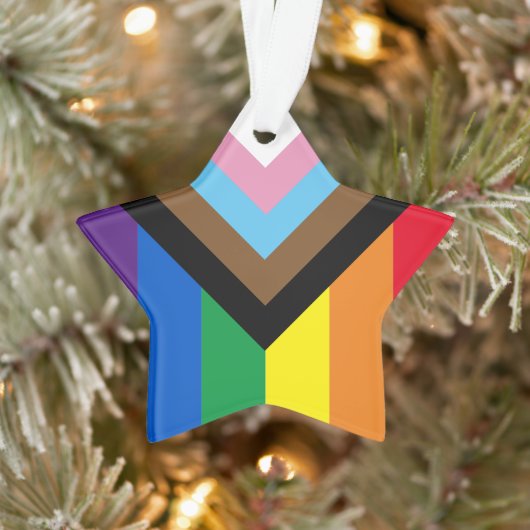 Pride Inclusive regenbow Lgbtq gay diversity star Ornament (Boom)