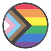 Pride Inclusive regenbow Lgbtq gay flag Hockey Puck (Voorkant)