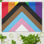 Pride Inclusive regenbow Lgbtq gay flag Theedoek (Gevouwen)