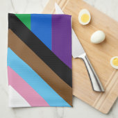 Pride Inclusive regenbow Lgbtq gay flag Theedoek (Quarter Fold)