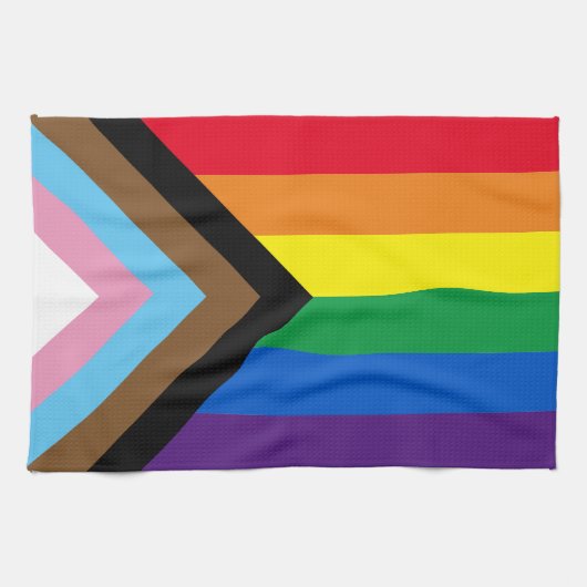 Pride Inclusive regenbow Lgbtq gay flag Theedoek (Horizontaal)