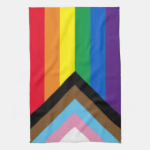Pride Inclusive regenbow Lgbtq gay flag Theedoek (Verticaal)