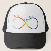 Pride Infinity Butterflies Trucker Pet (Voorkant)