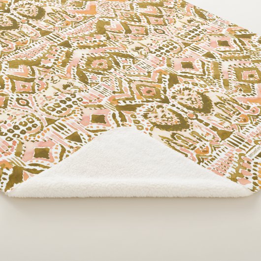 PRIDE INSIDE Lion Gold Peach Cat Sherpa Deken (3/4)