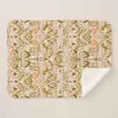 PRIDE INSIDE Lion Gold Peach Cat Sherpa Sherpa Deken (Voorkant (horizontaal))