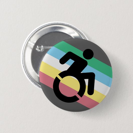 Pride invaliditeitsknop ronde button 5,7 cm (Voorkant /achterkant)