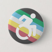Pride invaliditeitsknop ronde button 5,7 cm (Voorkant)