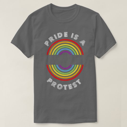 Pride is een protest Pride LGBT LGBT Ondersteuning T-shirt (Design voorkant)