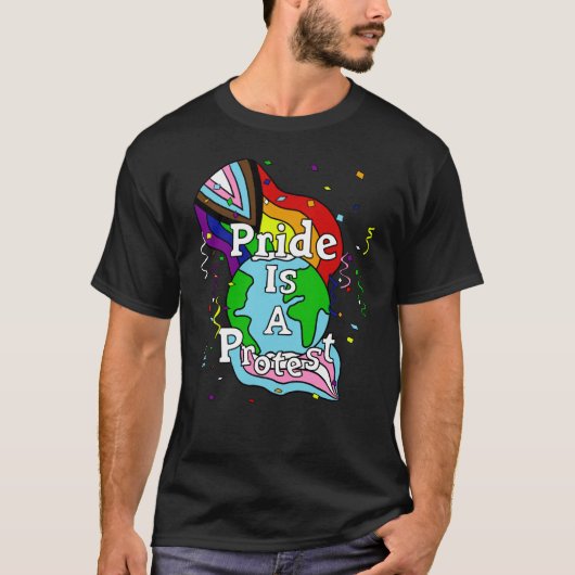 Pride is een protestfeest voor LGBT T-shirt (Voorkant)