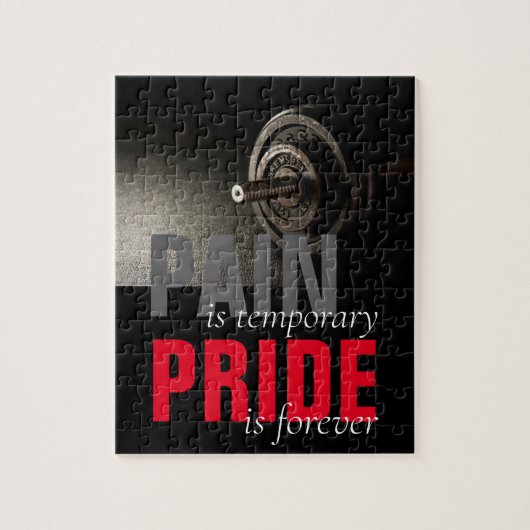 Pride is Forever Bodybuilding Motivatie Legpuzzel (Verticaal)