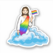 Pride Jesus Sticker (Voorkant)