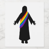 Pride Jesus wijn label Etiket (Enkel label)
