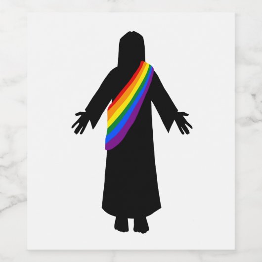 Pride Jesus wijn label Etiket (Enkel label)