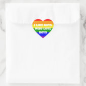pride jongens die van jongens houden hart sticker (Tas)