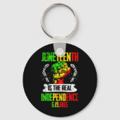Pride Juneteenth is de echte onafhankelijkheidsdag Sleutelhanger (Voorkant)