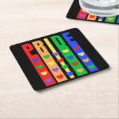 Pride Kartonnen Onderzetters (Schuin)