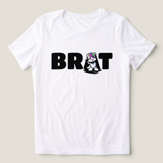Pride Kat BRAT Tri-Blend Shirt (Design voorkant)