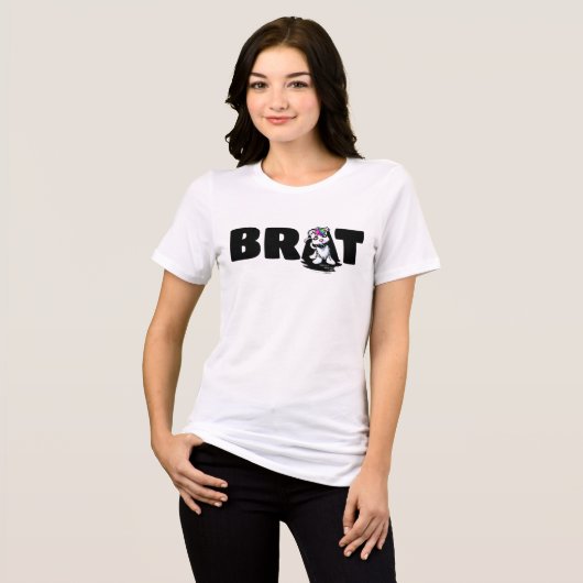 Pride Kat BRAT Tri-Blend Shirt (Voorkant volledig)