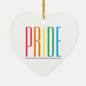 PRIDE Keramisch Hart Ornament (Voorkant)