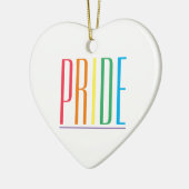 PRIDE Keramisch Hart Ornament (Links)