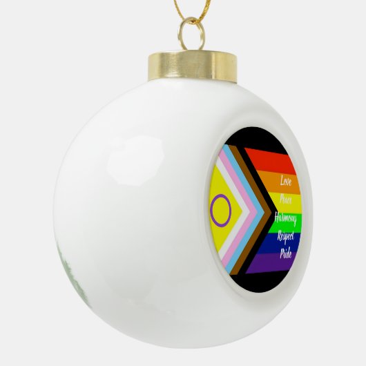 Pride Keramische Bal Ornament (Links)
