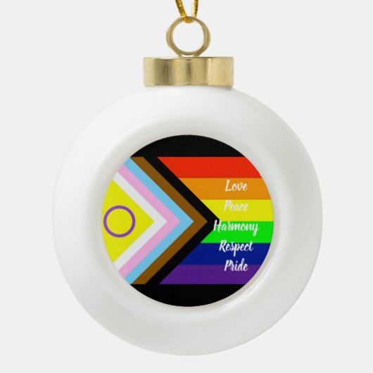 Pride Keramische Bal Ornament (Voorkant)