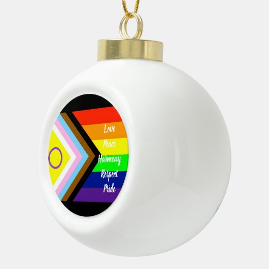 Pride Keramische Bal Ornament (Rechts)