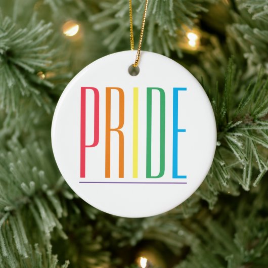 PRIDE keramische cirkel Ornament (Boom)
