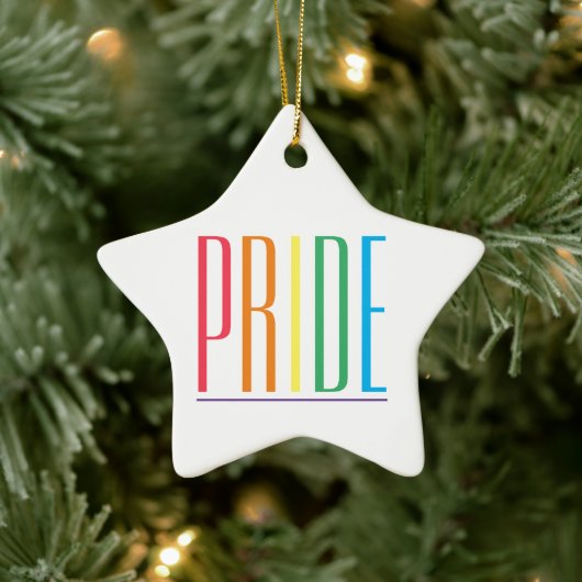 PRIDE Keramische Star Ornament (Boom)