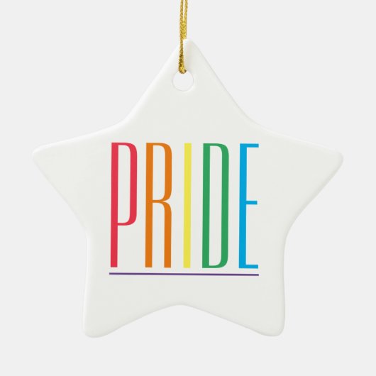 PRIDE Keramische Star Ornament (Voorkant)