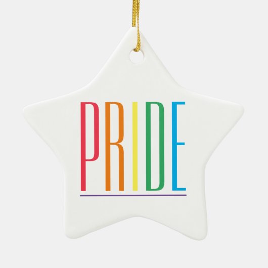 PRIDE Keramische Star Ornament (Achterkant)