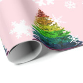 Pride kerstboomstructuur cadeaupapier (Rol Hoek)