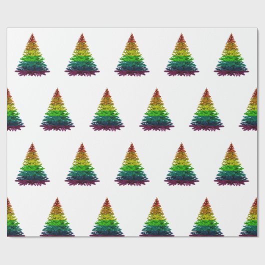 Pride kerstboomstructuur cadeaupapier (Vlak)