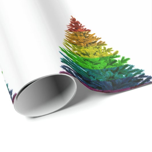 Pride kerstboomstructuur cadeaupapier (Rol Hoek)