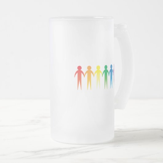 Pride-keten Matglas Bierpul (Voorkant rechts)